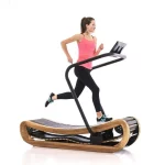TX154 Wooden Non-Motorized Curved Treadmill view 1